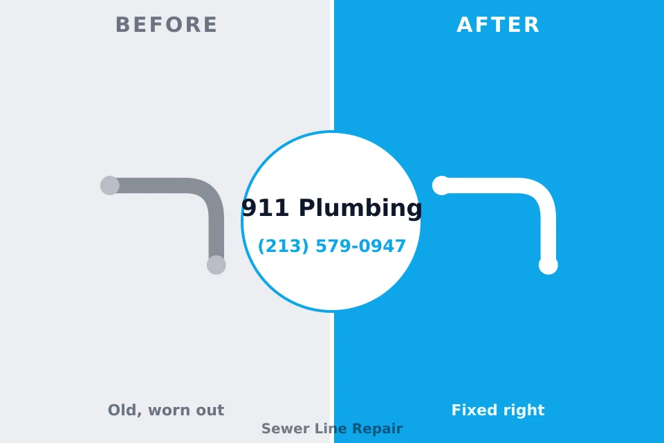 Before and after: plumbing repair Kingsley, IA